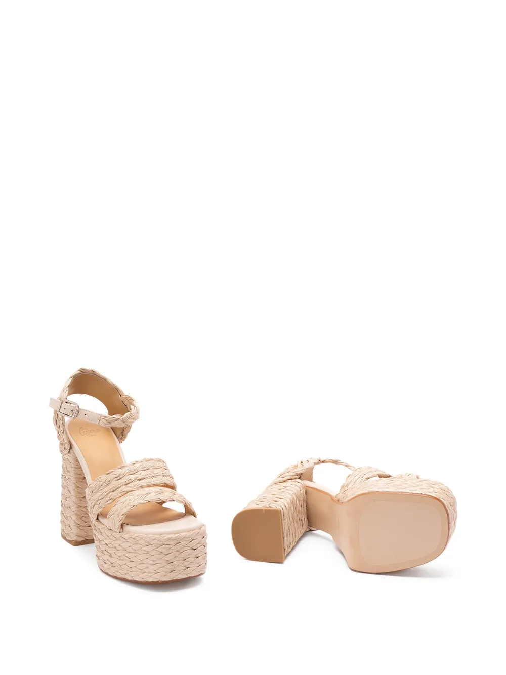 Castañer FRESA 258 raffia sandalen Beige