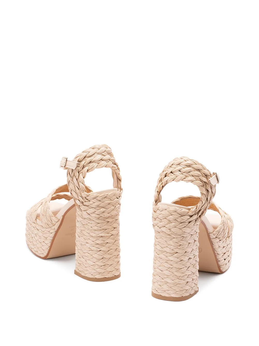 Castañer FRESA 258 raffia sandalen Beige