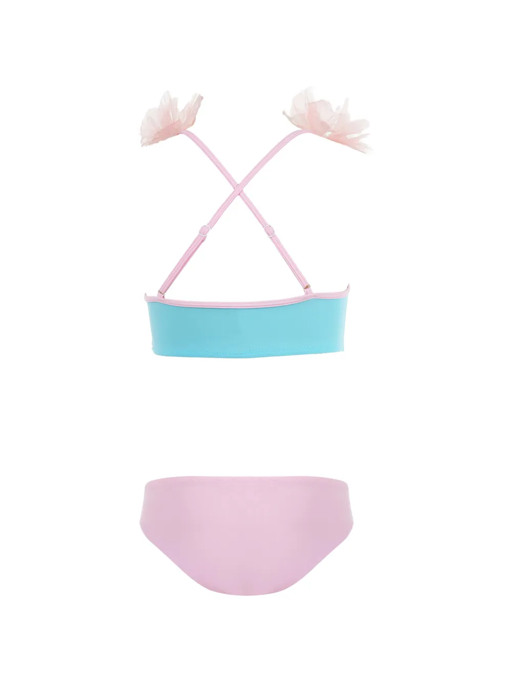 Nessi Byrd Kids Sindra bikini met bloemenpatch - Roze