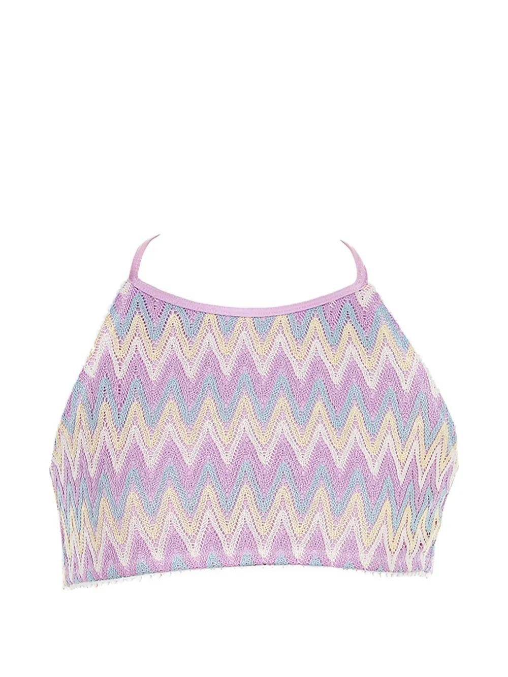 Nessi Byrd Kids Bikini Zig-zag Tie Bikini - Purple 