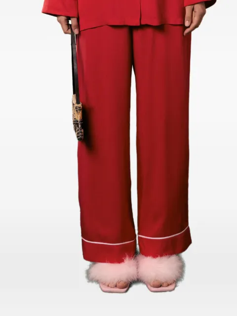 Sleeper Finnegan piping pajama trousers