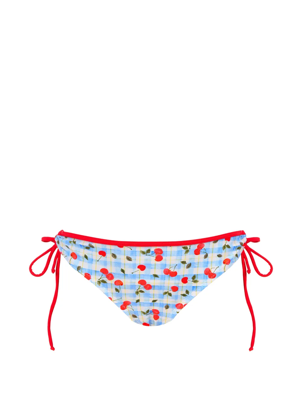 Nessi Byrd Kids Zola bikini met kersenprint en ruches Blauw