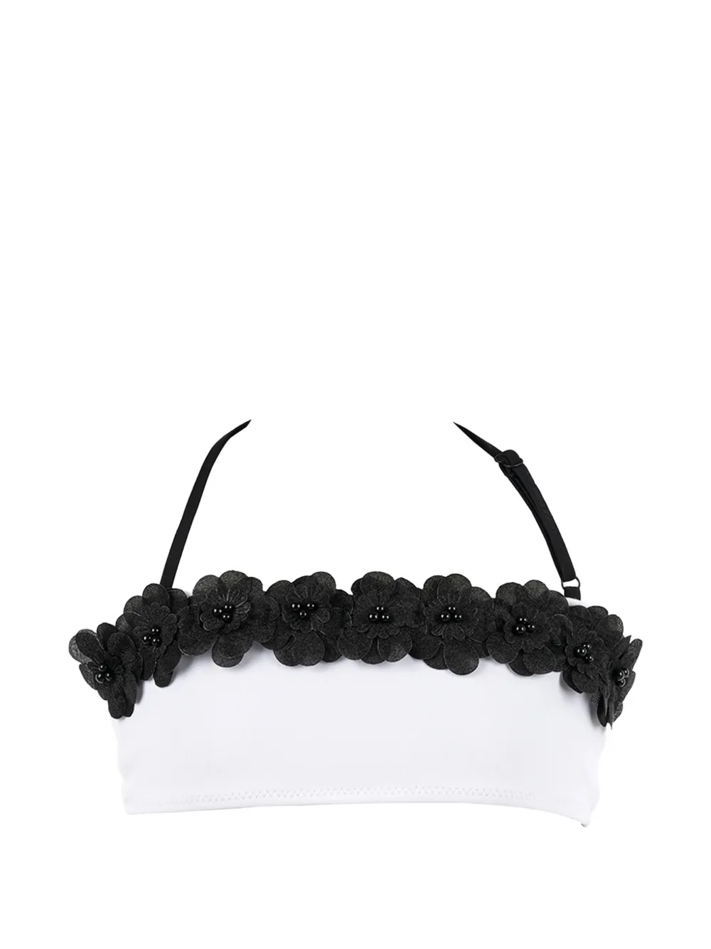 Nessi Byrd Kids Bikini verfraaid met bloemen Zwart