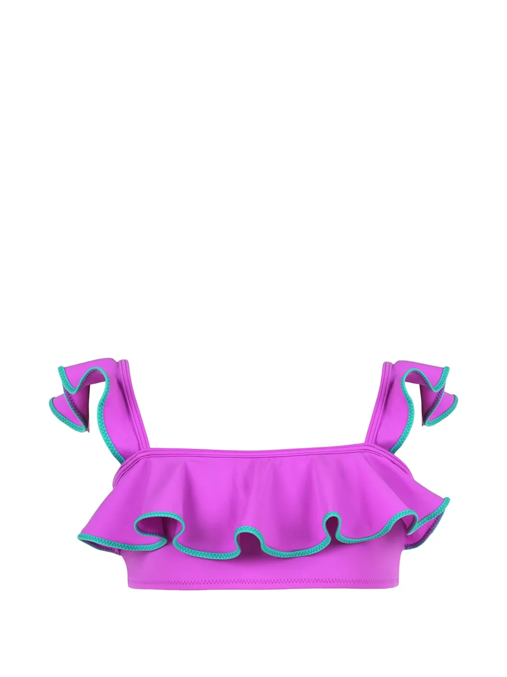  Nessi Byrd Kids Ruffled Bikini Set - Purple 