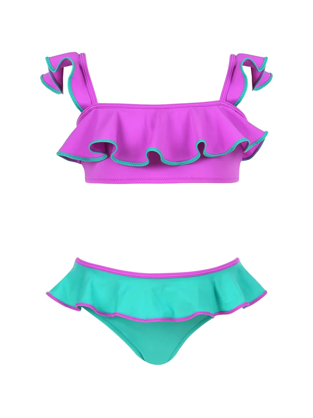 Nessi Byrd Kids ruffled bikini set - Viola
