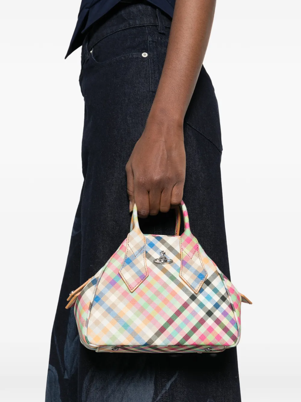 Vivienne Westwood small Yasmine tote bag - Beige