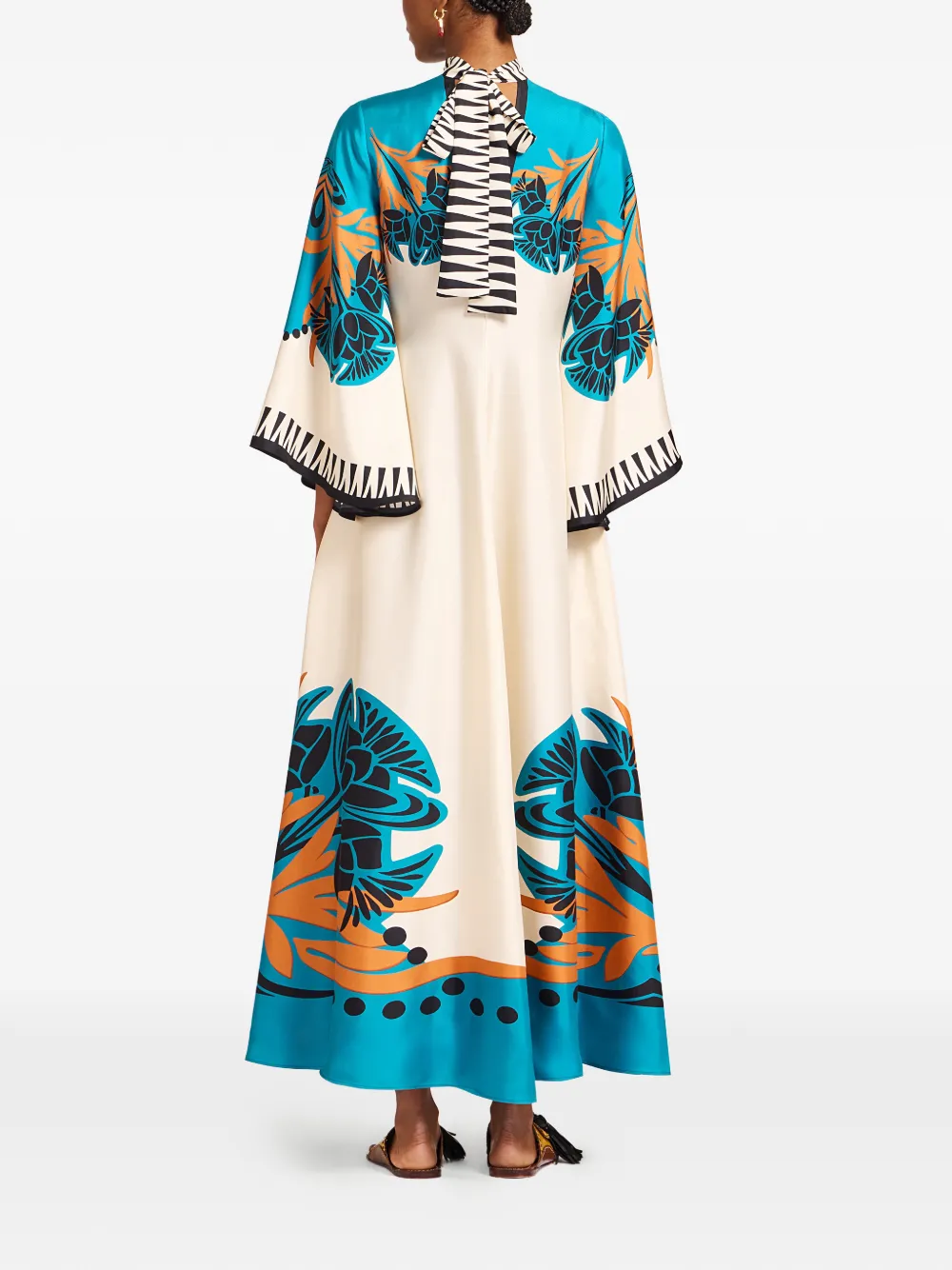  La Doublej Floral Maxi Dress - Neutrals 