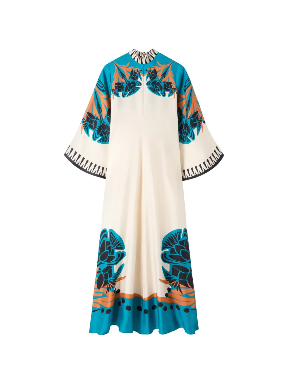 La DoubleJ Abito lungo a fiori - Toni neutri