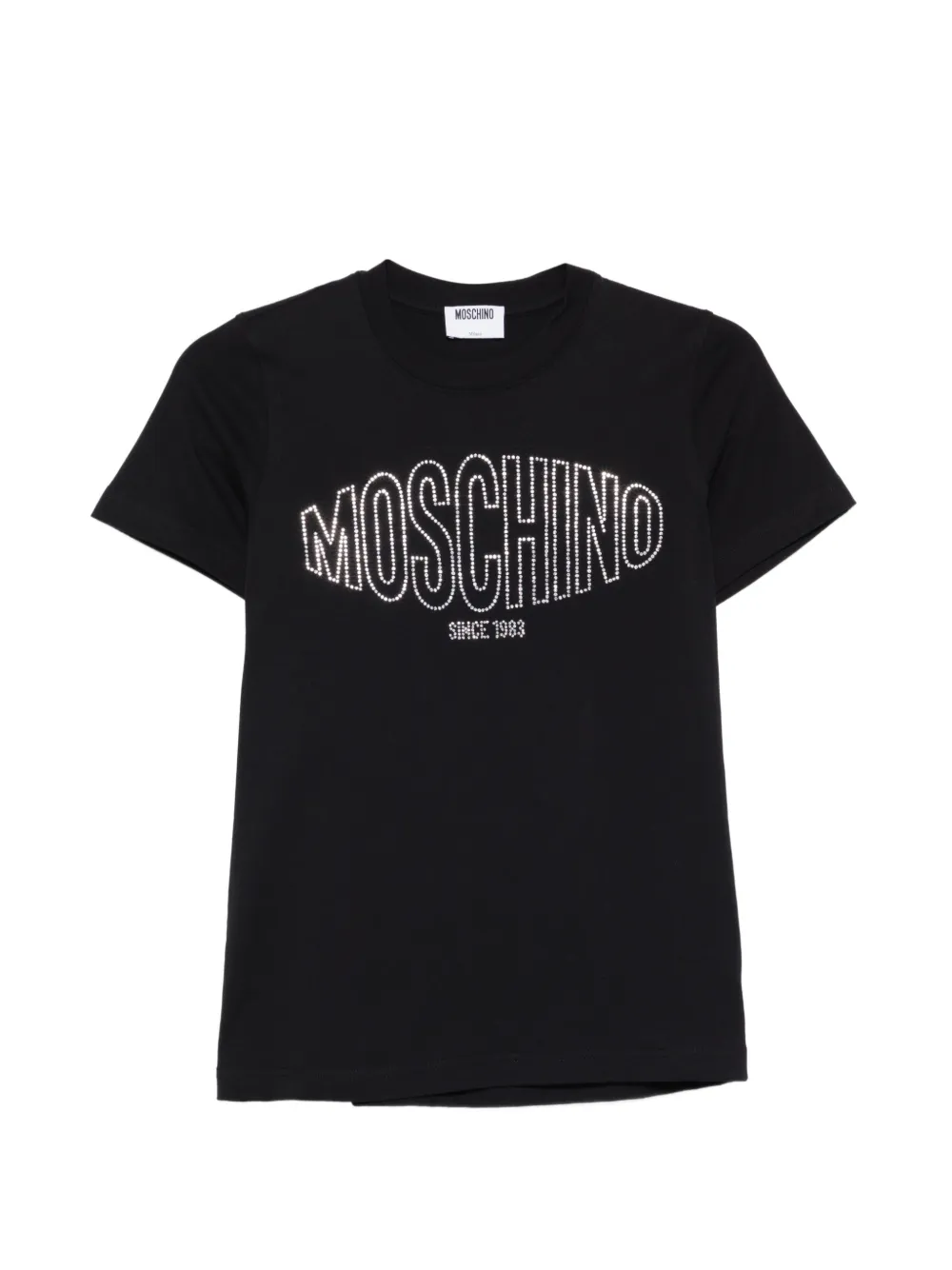 Moschino logo-embellished T-shirt - Schwarz