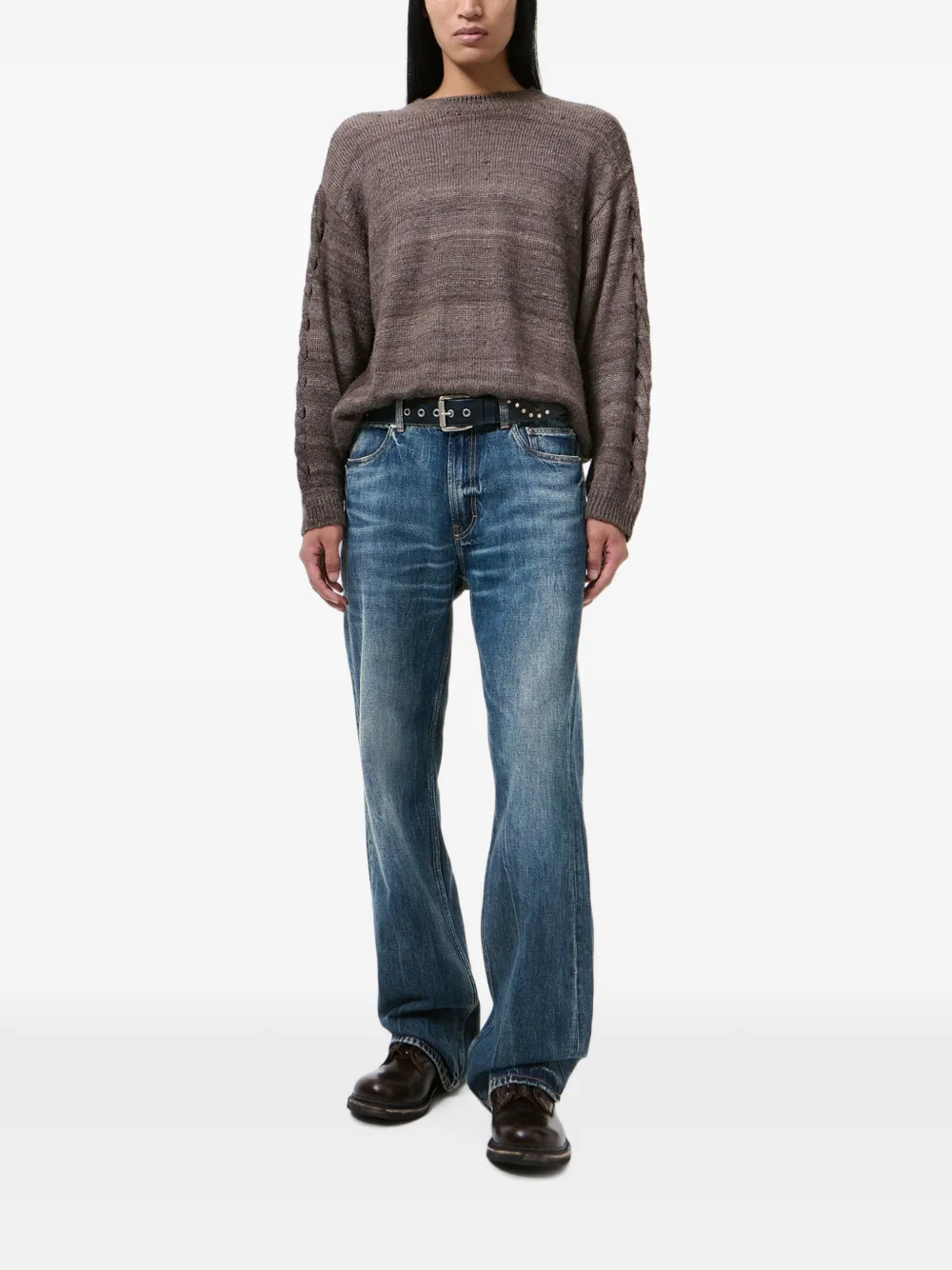 OUR LEGACY Carlson Cut broek met vervaagd effect Blauw