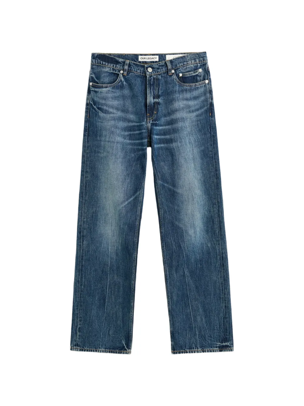 OUR LEGACY Carlson Cut faded trousers - Blu