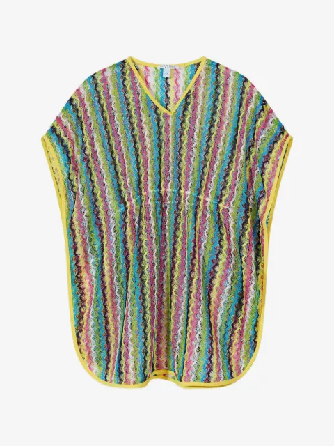 Nessi Byrd Kids top con cuello en V y motivo de rayas