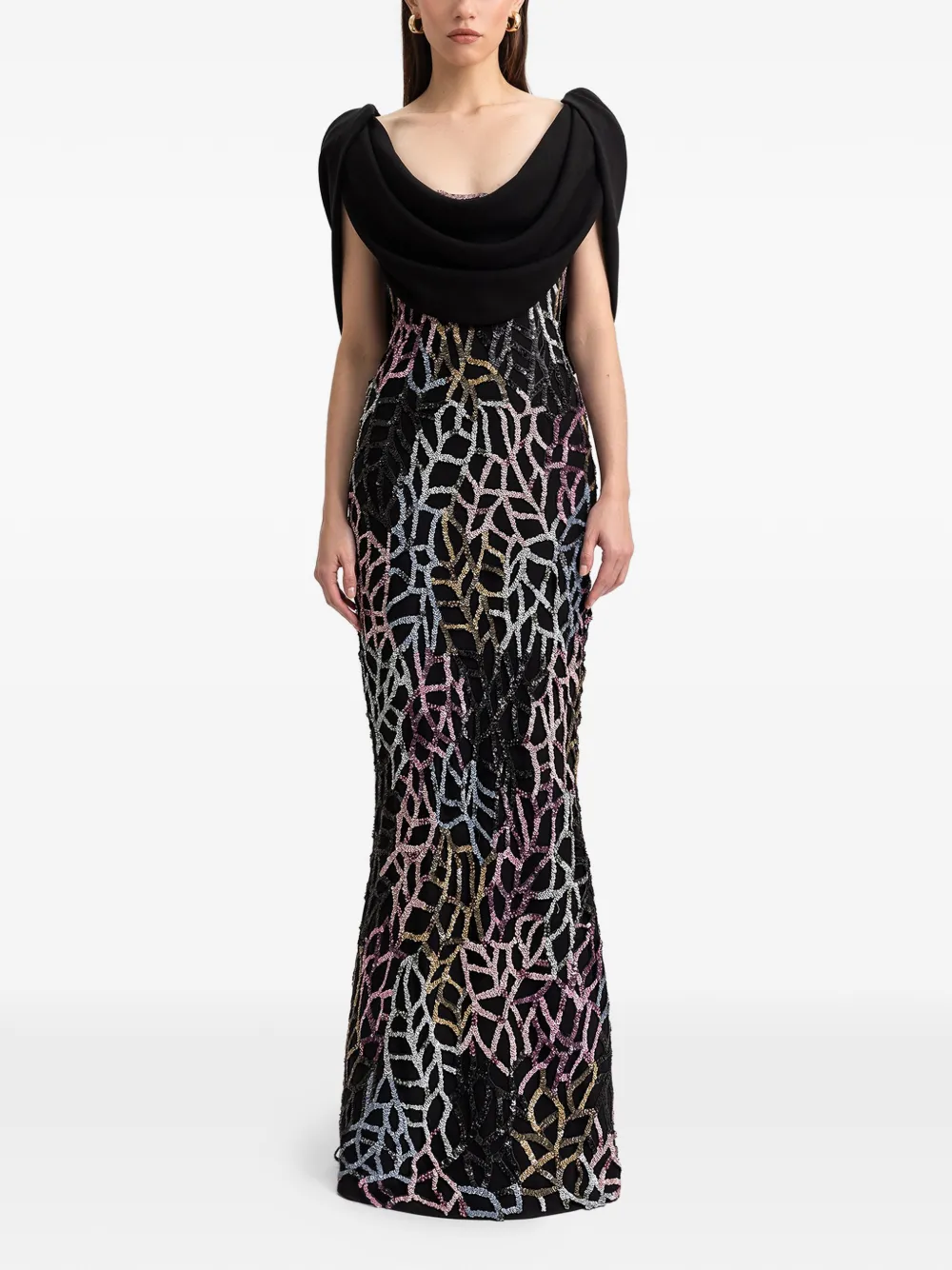 Gemy Maalouf sequin-embellished dress - Zwart