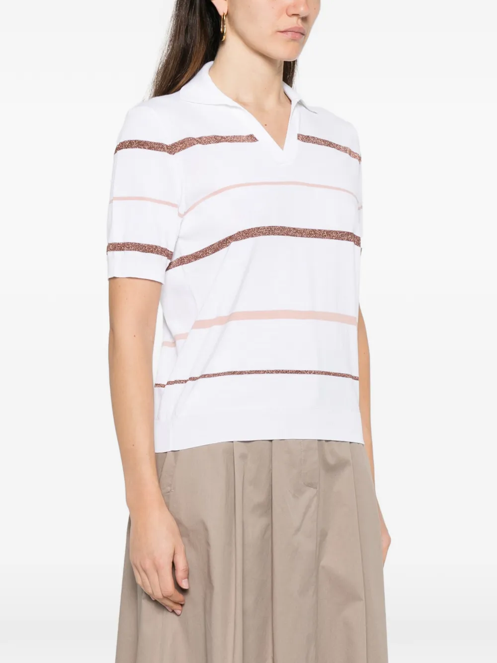 Striped Short-Sleeve Top