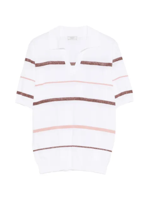 Peserico striped short-sleeve top