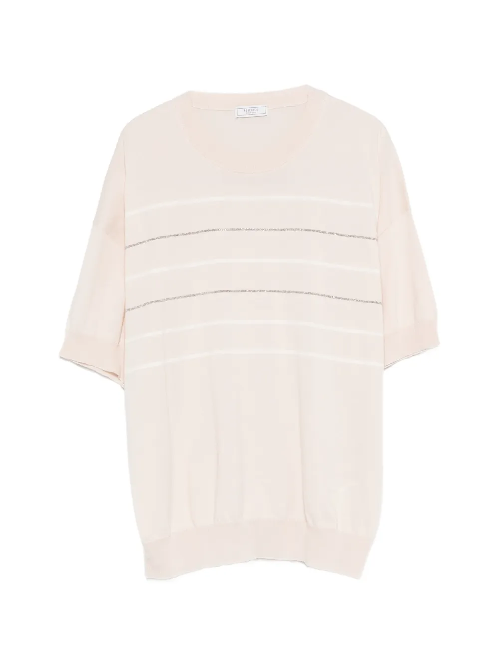 Peserico striped short-sleeve T-shirt - Toni neutri