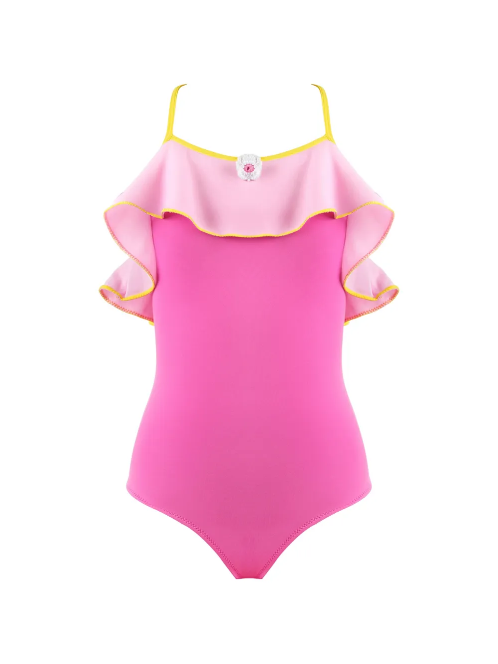 Nessi Byrd Kids Anabelle ruffled swimsuit - Rosa