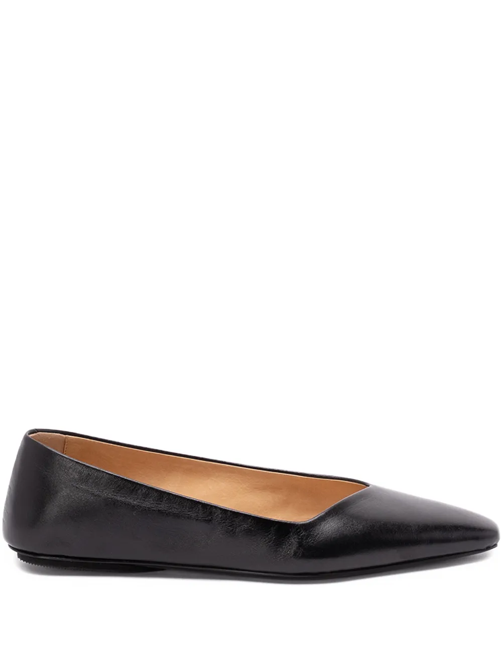 Marsèll pointed-toe leather ballet flats - Nero
