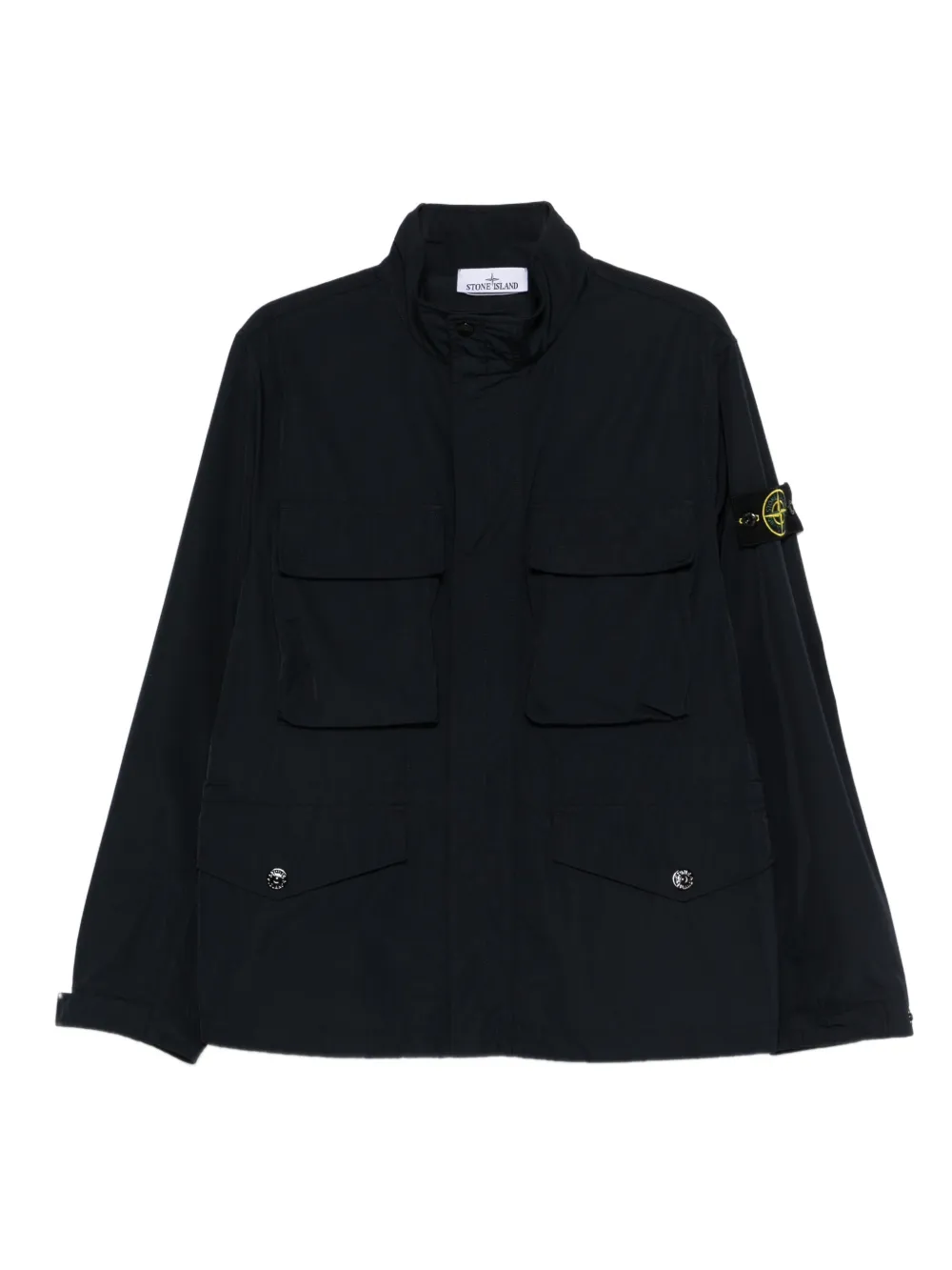 Stone Island chest-pockets shirt jacket - Blau