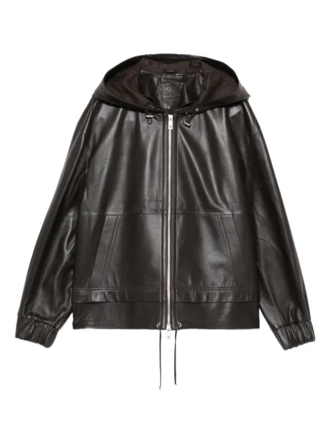 Desa 1972 hooded leather jacket