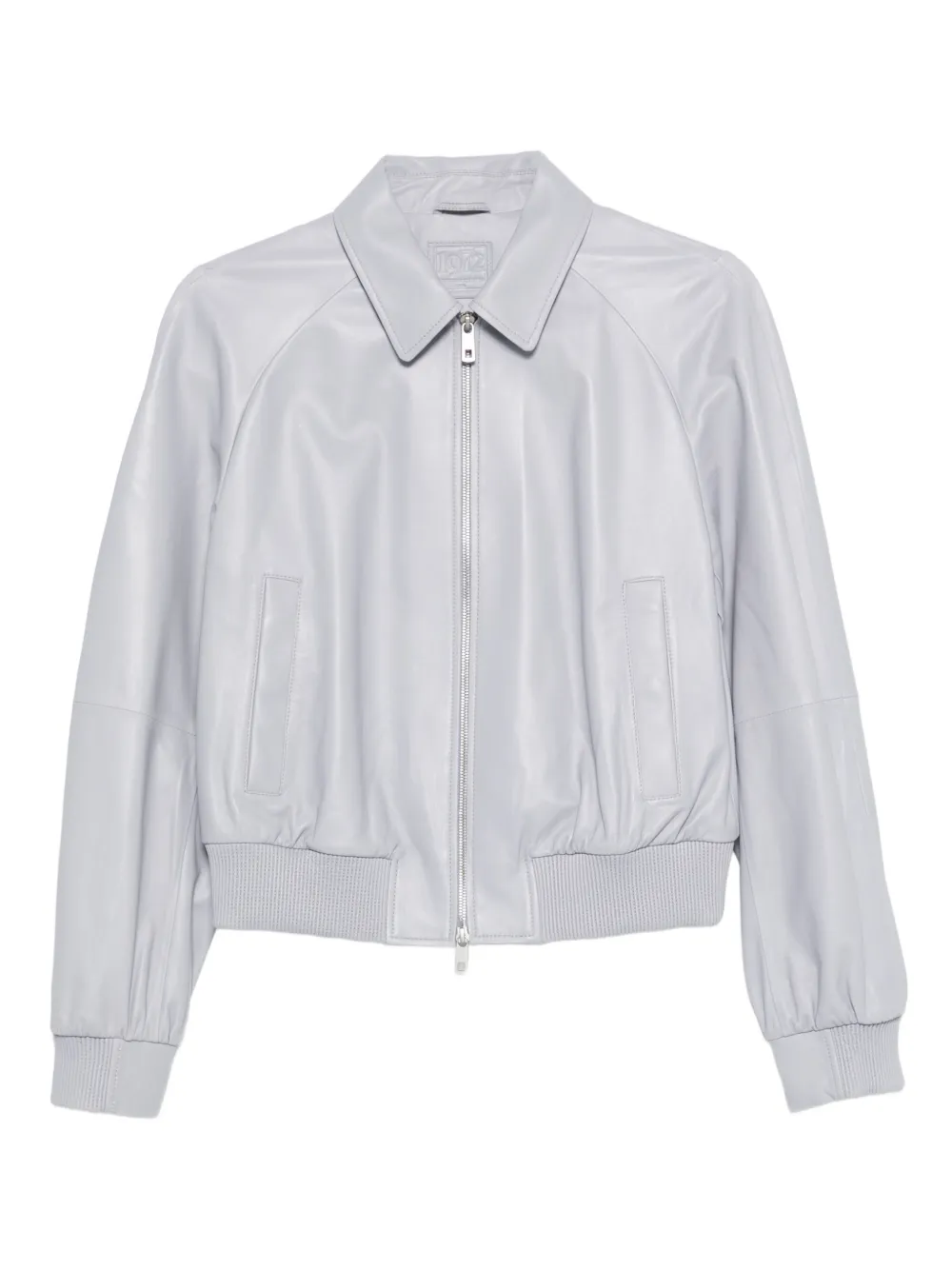 Desa 1972 zip leather jacket - Grigio