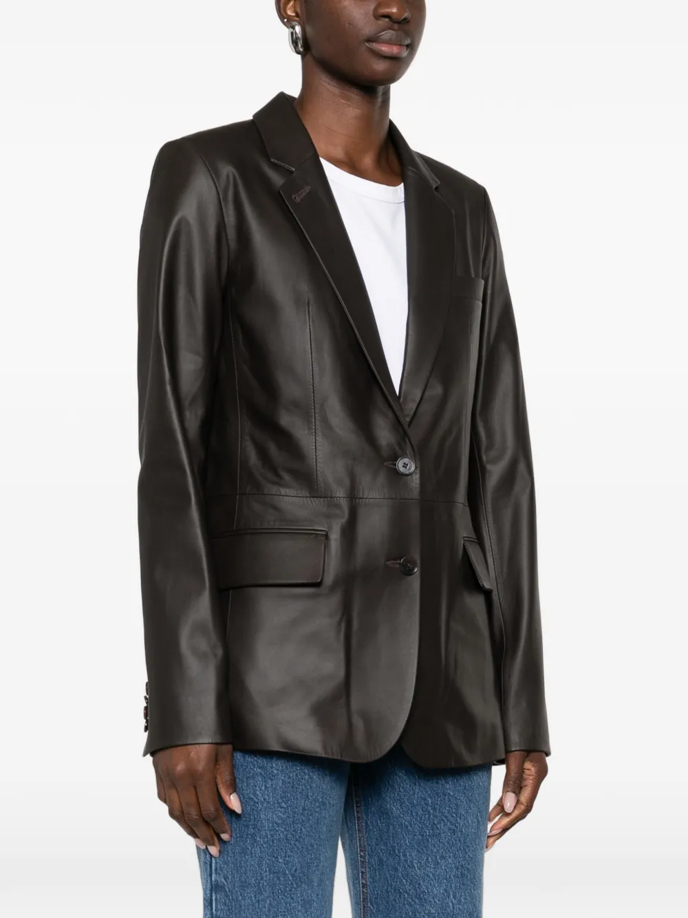  Desa 1972 Notched-lapel Pocket Jacket - Brown 