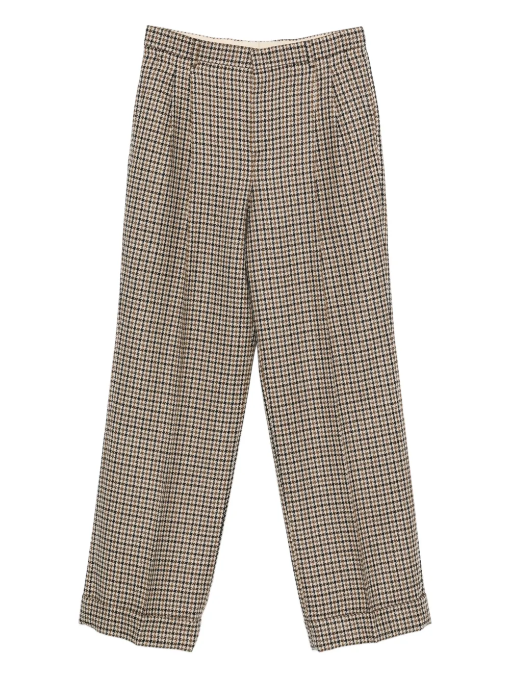 Valentino Garavani houndstooth pleat trousers - Toni neutri