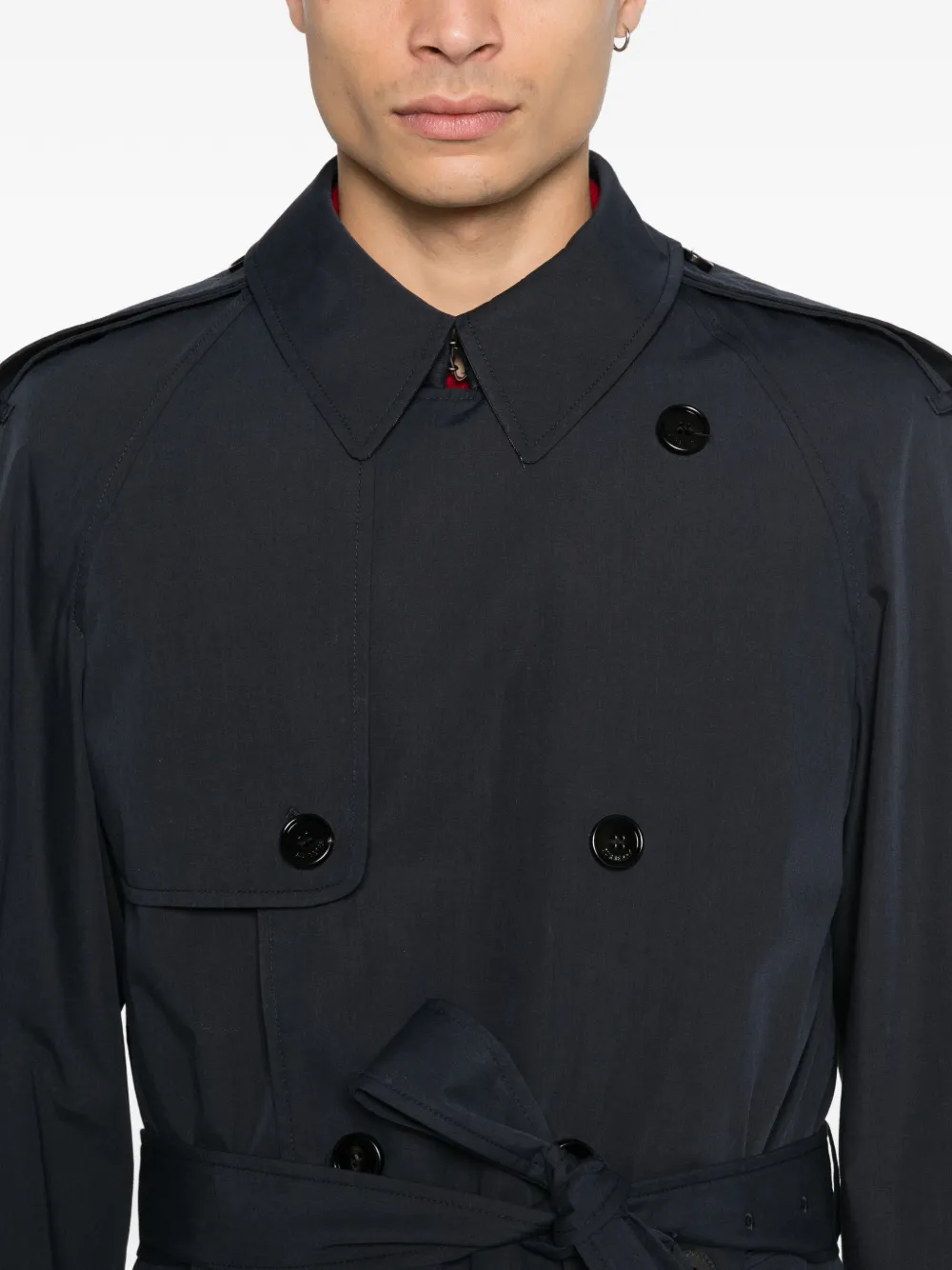 Burberry Jas met ceintuur Blauw