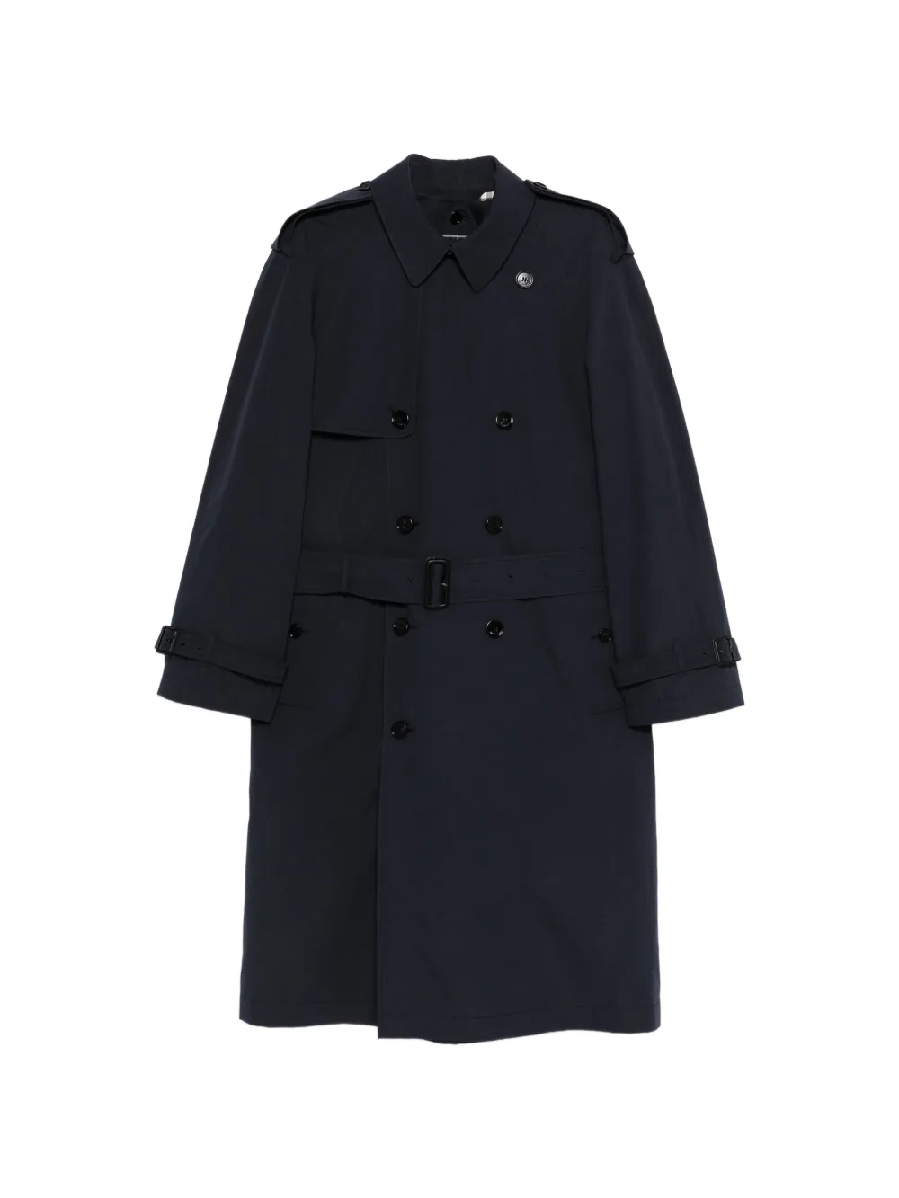 Burberry belted double-breasted coat - Blu