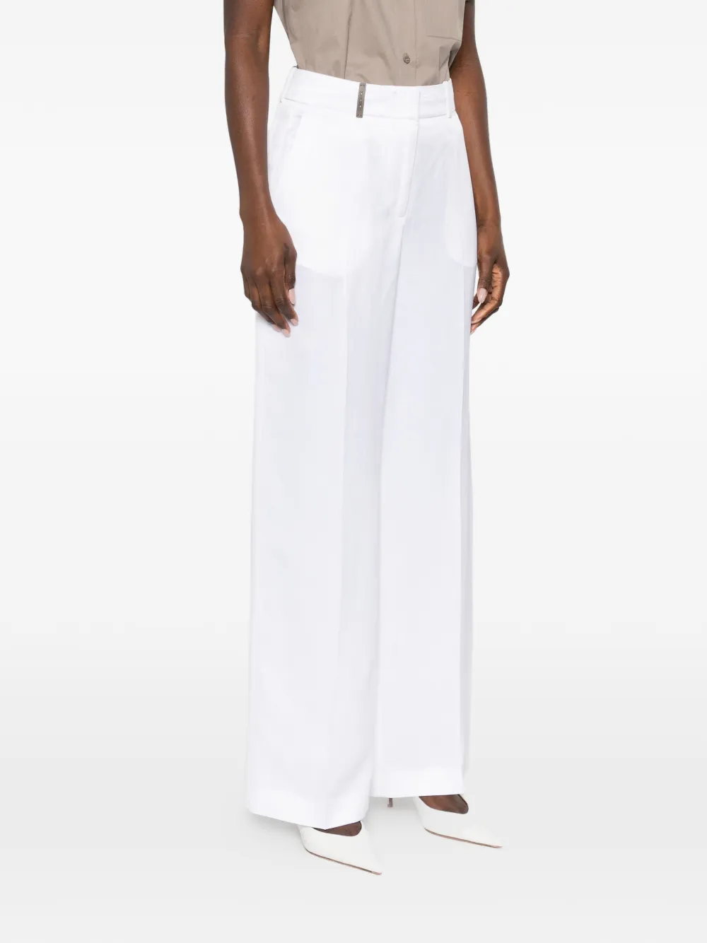 Peserico Straight broek Wit
