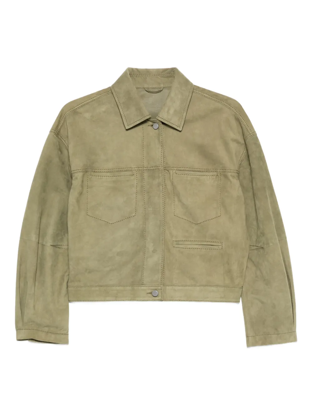 Desa 1972 pocket suede jacket - Verde