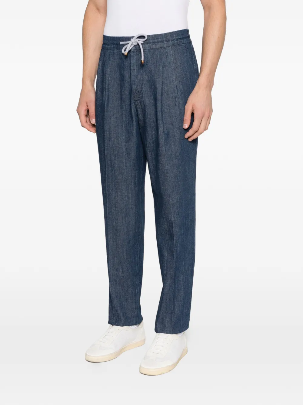  Brunello Cucinelli Drawstring Jeans - Blue 