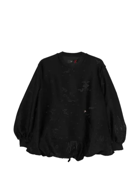 HUI MILANO sudadera con apliques