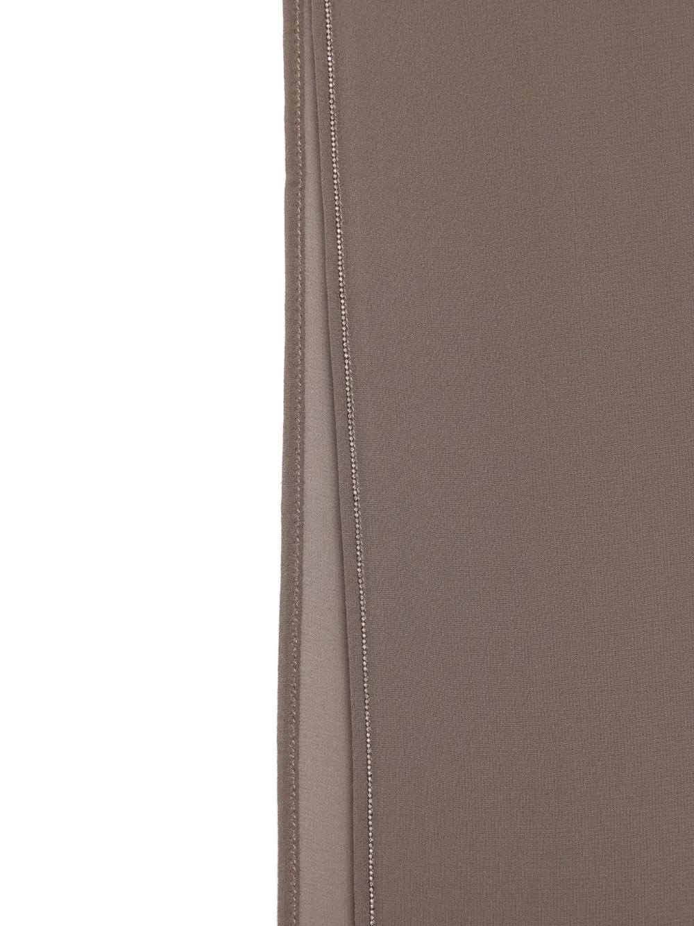 Peserico beaded-trim scarf - Bruin