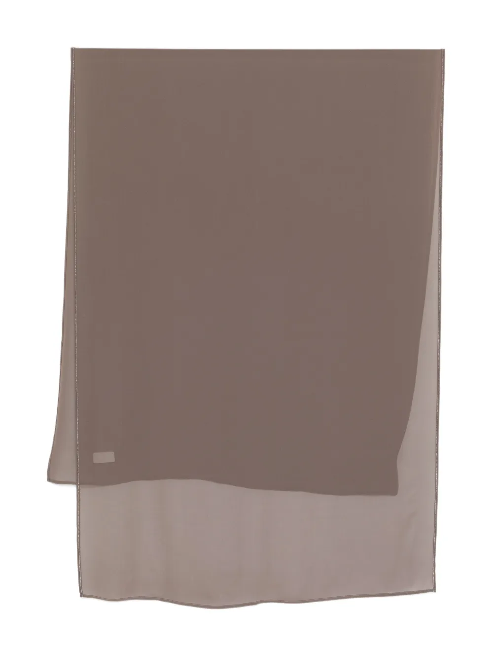 Peserico beaded-trim scarf - Marrone