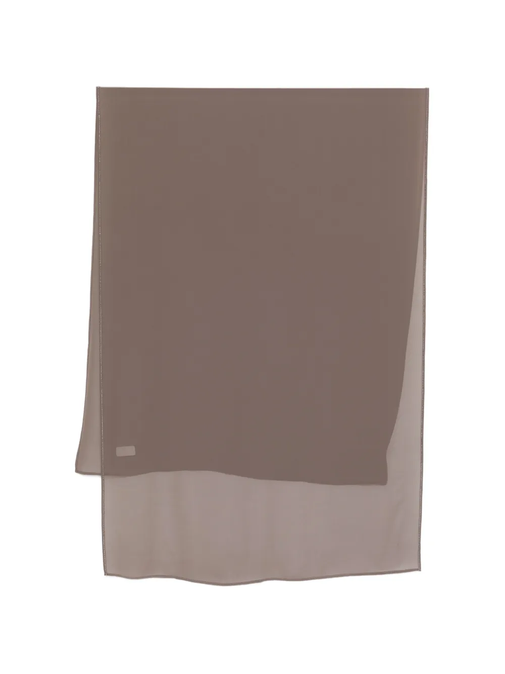 Peserico beaded-trim scarf - Marrone