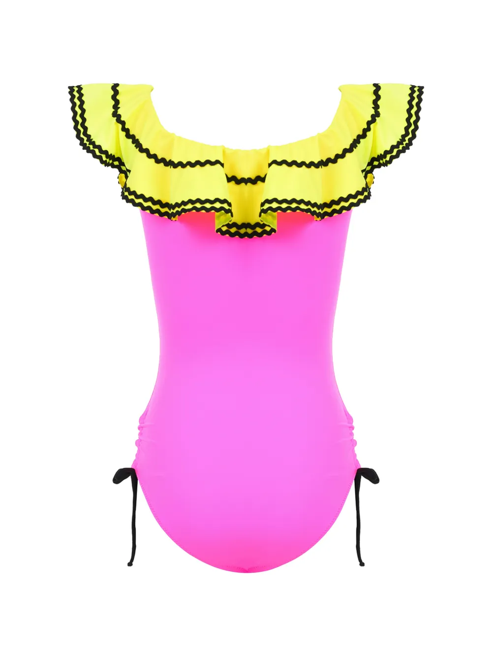  Nessi Byrd Kids Bristol Ruffled Swimsuit - Pink 