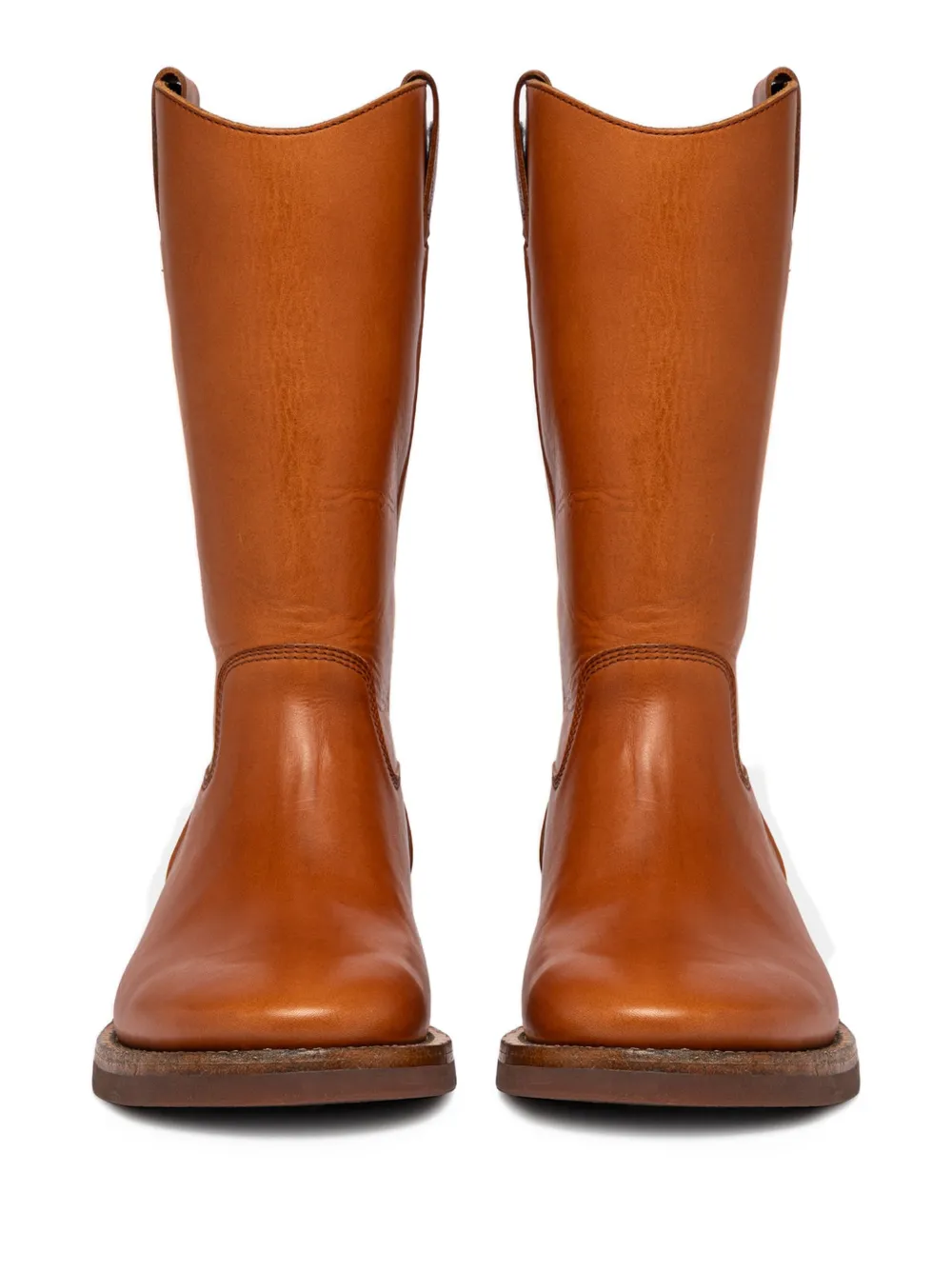 Buttero Laarzen met stiksel detai; Bruin