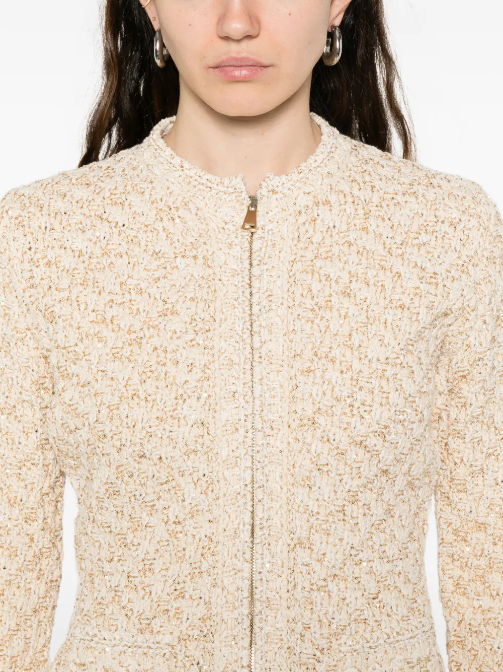 Fabiana Filippi Jack met rits Beige