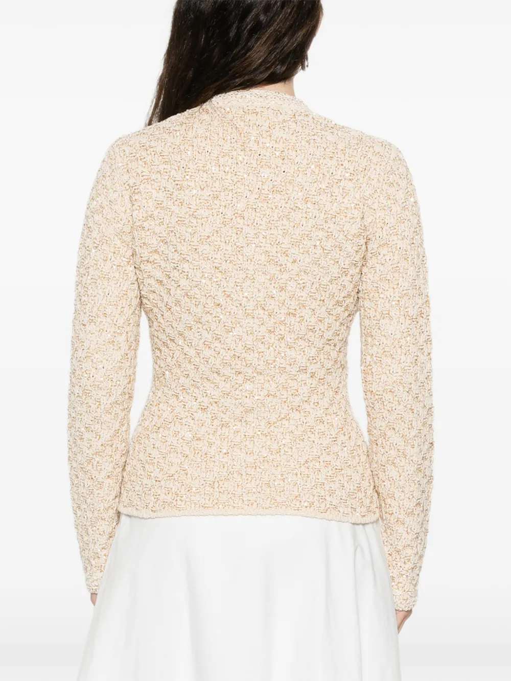 Fabiana Filippi zip-up Fitted Jacket | Neutrals | FARFETCH