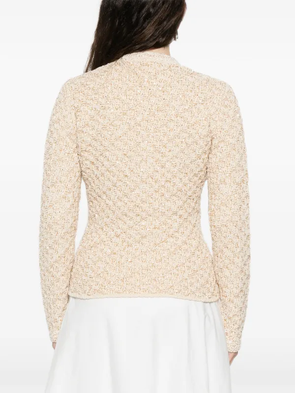 Fabiana Filippi zip-up Fitted Jacket | Neutrals | FARFETCH