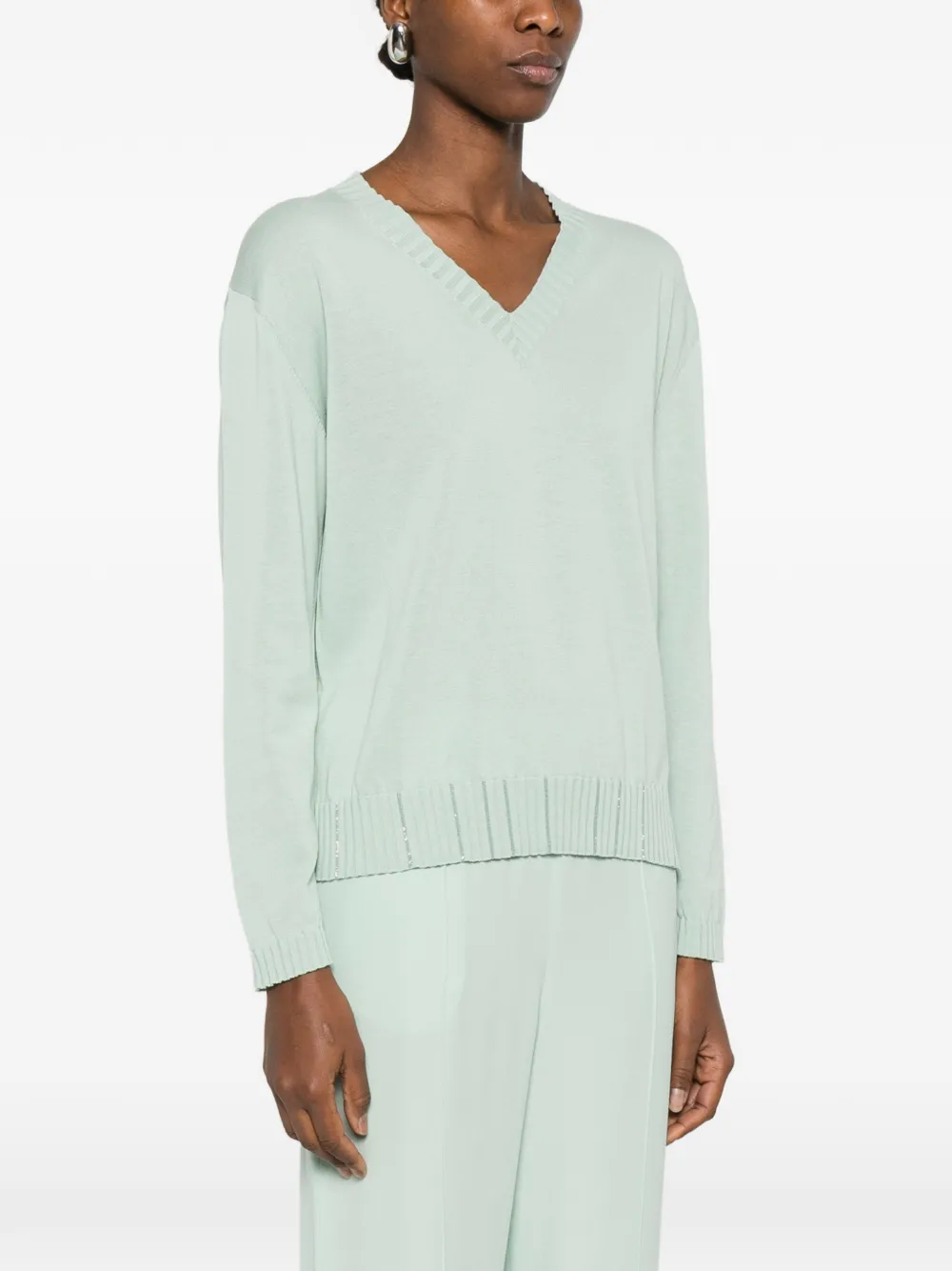 Fabiana Filippi Top met V-hals Groen