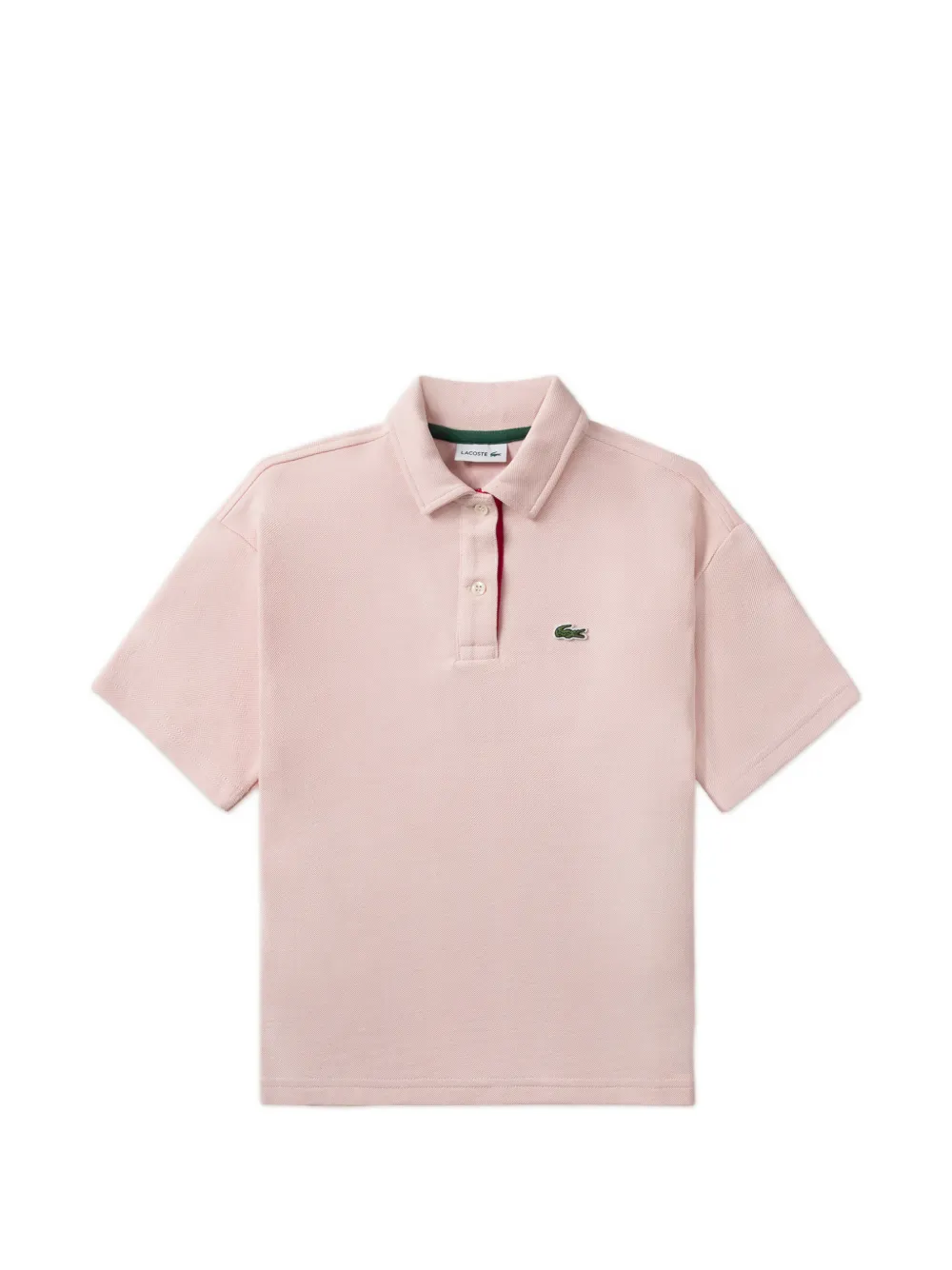 Lacoste Kids button T-shirt - Rosa