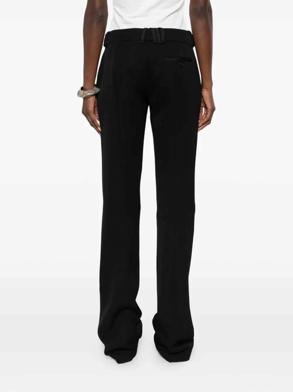 The Attico Broek met gestrikte taille Zwart