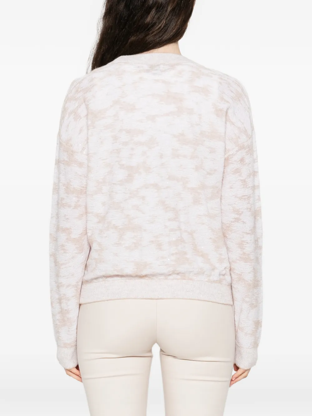Peserico Vest met V-hals Beige