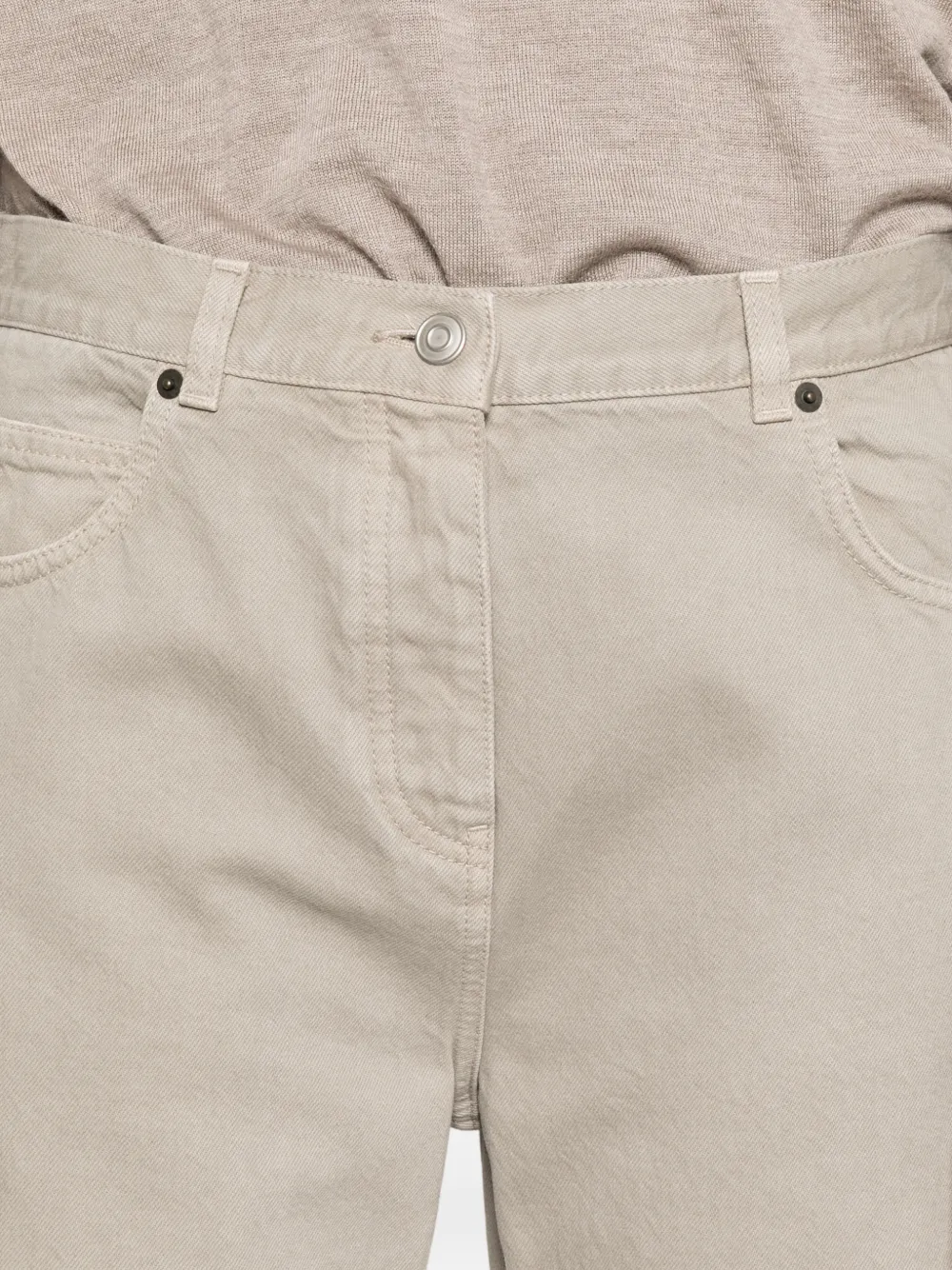 The Row Finbar katoenen jeans Beige