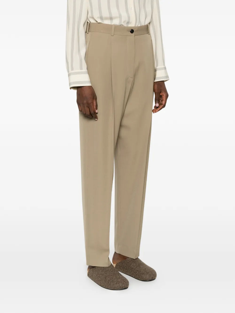The Row Gianni wollen pantalon Beige
