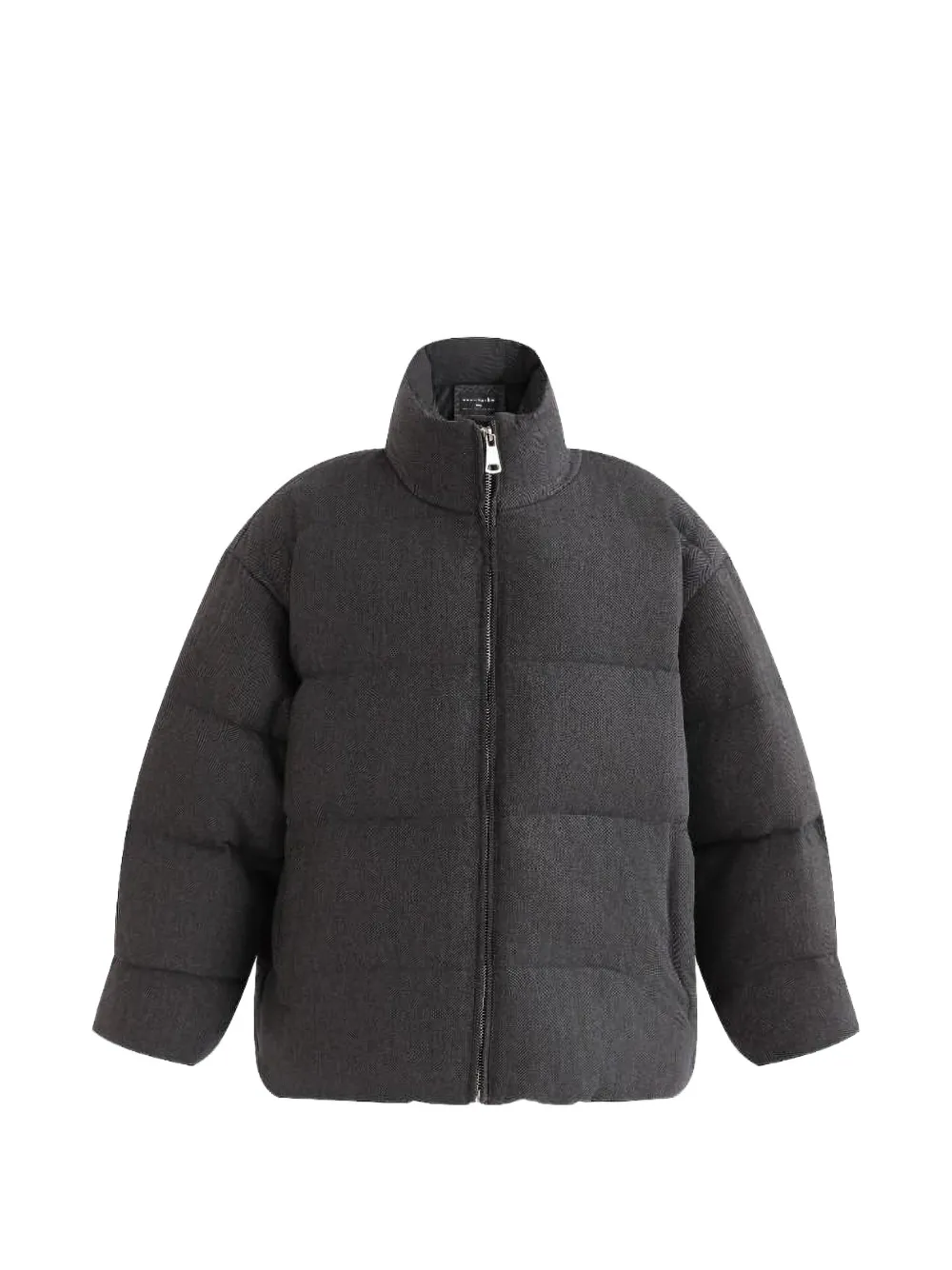 Moustache herringbone puffer jacket - Grigio