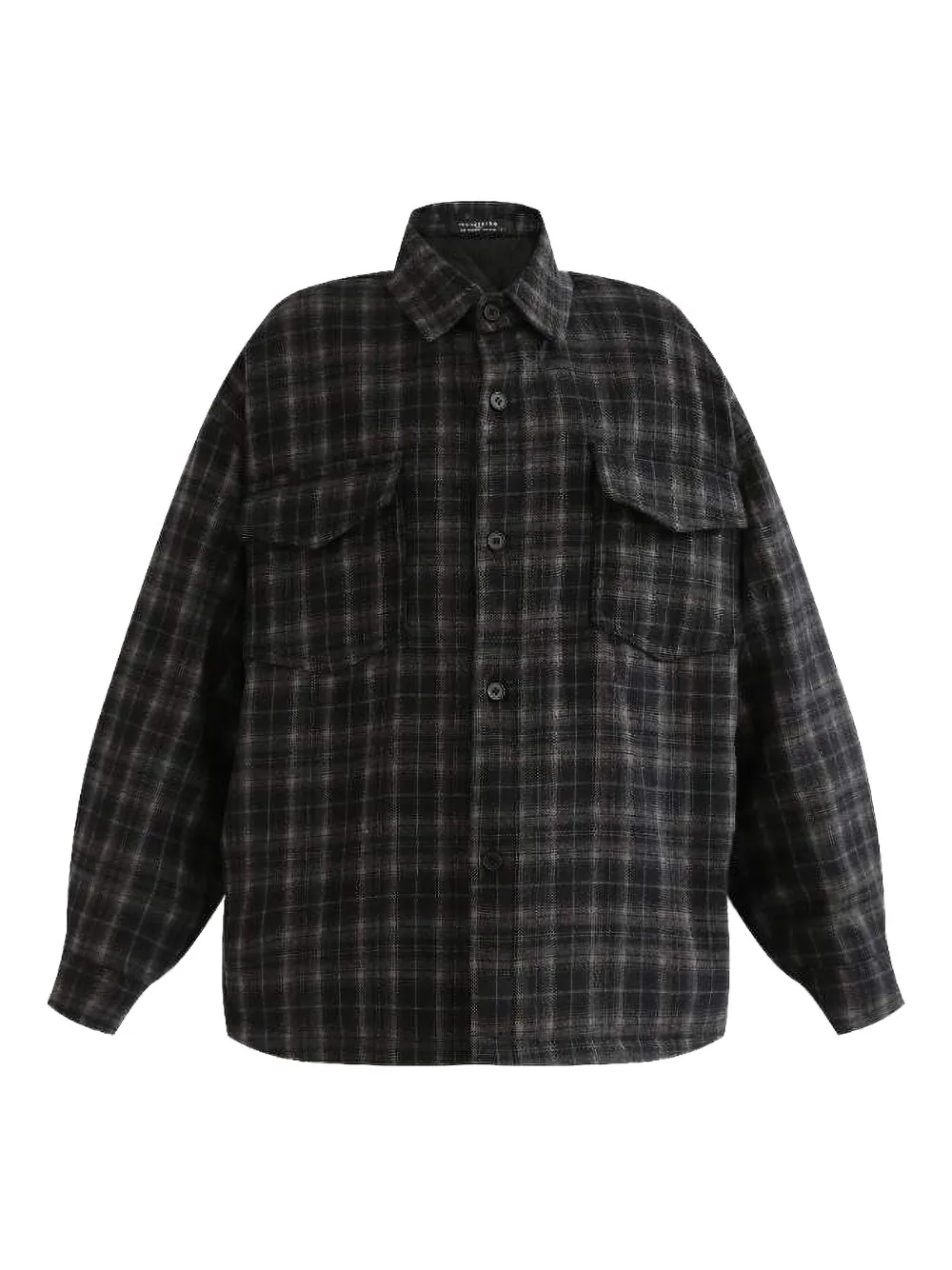 Moustache plaid-pattern shirt - Nero