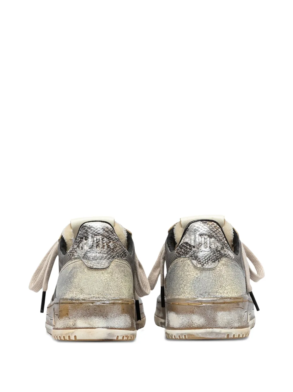 Autry Medalist gebarsten sneakers Grijs